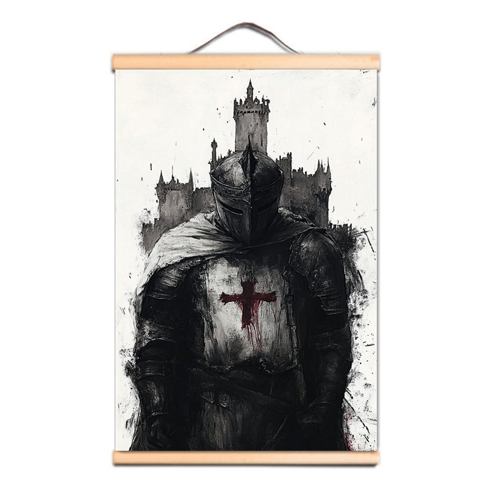 Vintage Knights Templar Wall Art Posters Crusades Armor Warrior Wall ...