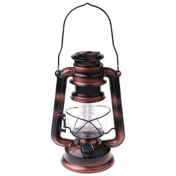 Vintage LED Lamp Lantern Energy Saving Handheld Flashlight with Hanging Hook for Outdoor Camping Home Decoration
