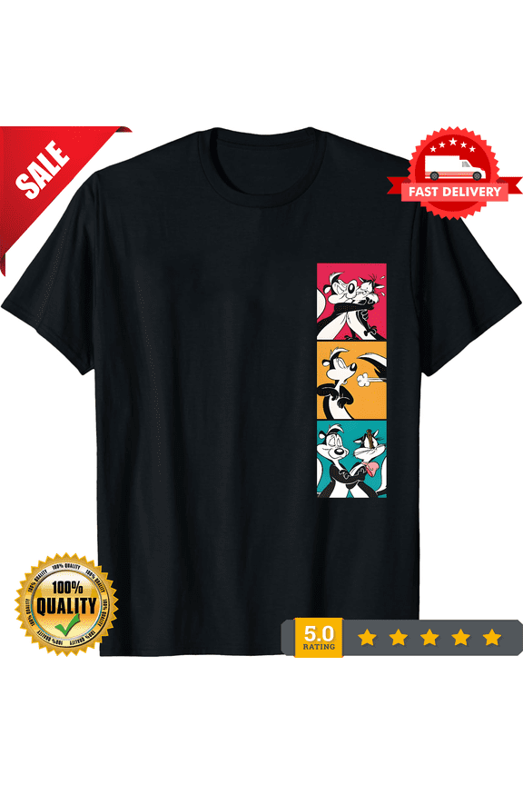 Vintage LOT Pepe Le Pew T-Shirt black short sleeve Unisex All sizes XB150, ULTRA LIMITED-TH74451