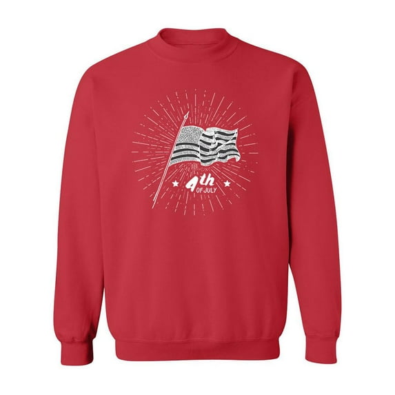 Vintage Label 4Th Of July Sweatshirt Men -Image by Shutterstock, Male Medium