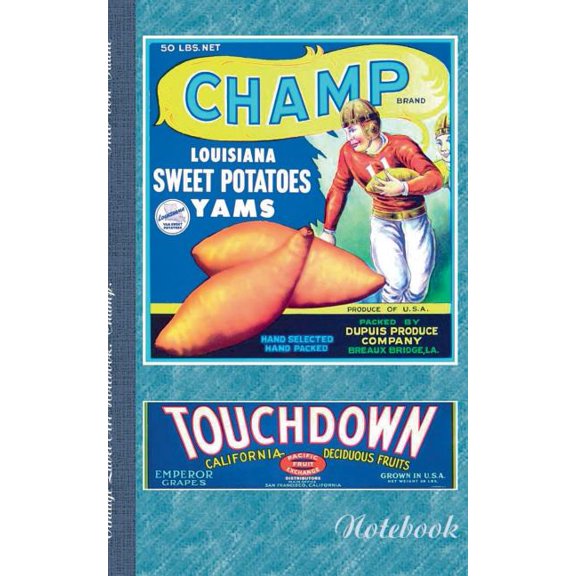 Vintage Label Art Notebook: Champ! (Notizbuch): Champion, Meister, Notizbuch, Notebook, Einschreibbuch, Football, Tagebu, (Paperback)