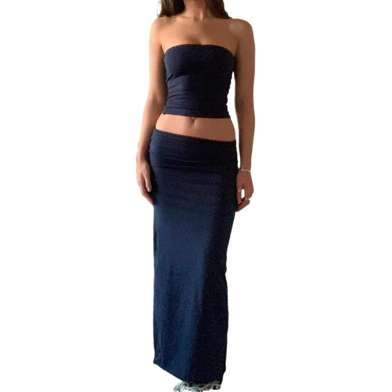 Tube maxi skirt with split new arrivals