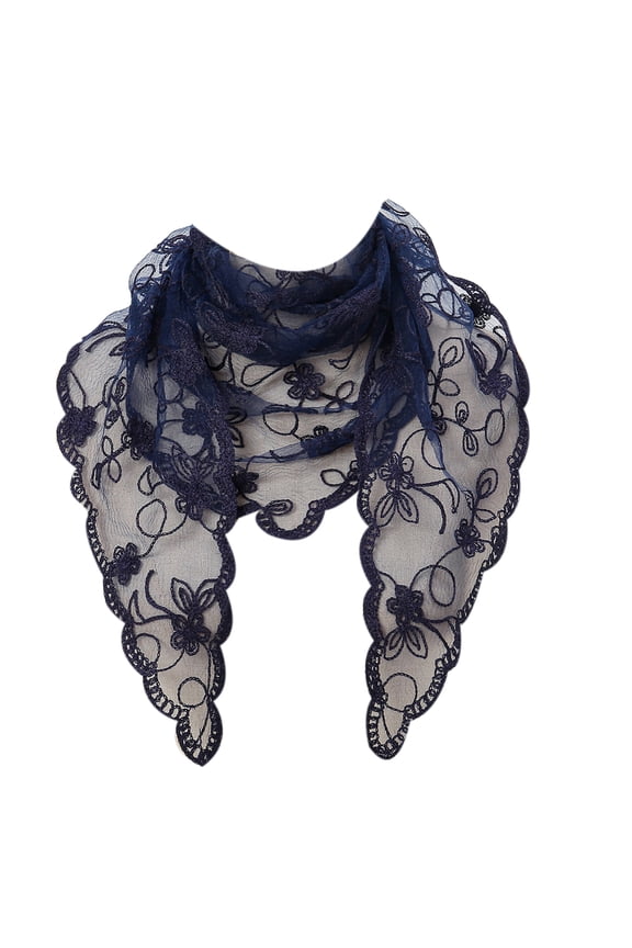 Vintage Lace Veil for Formal Occasion Latin Mass Headscarf Flower Veil Headwrap for Lady Catholic Church Mantilla Scarf