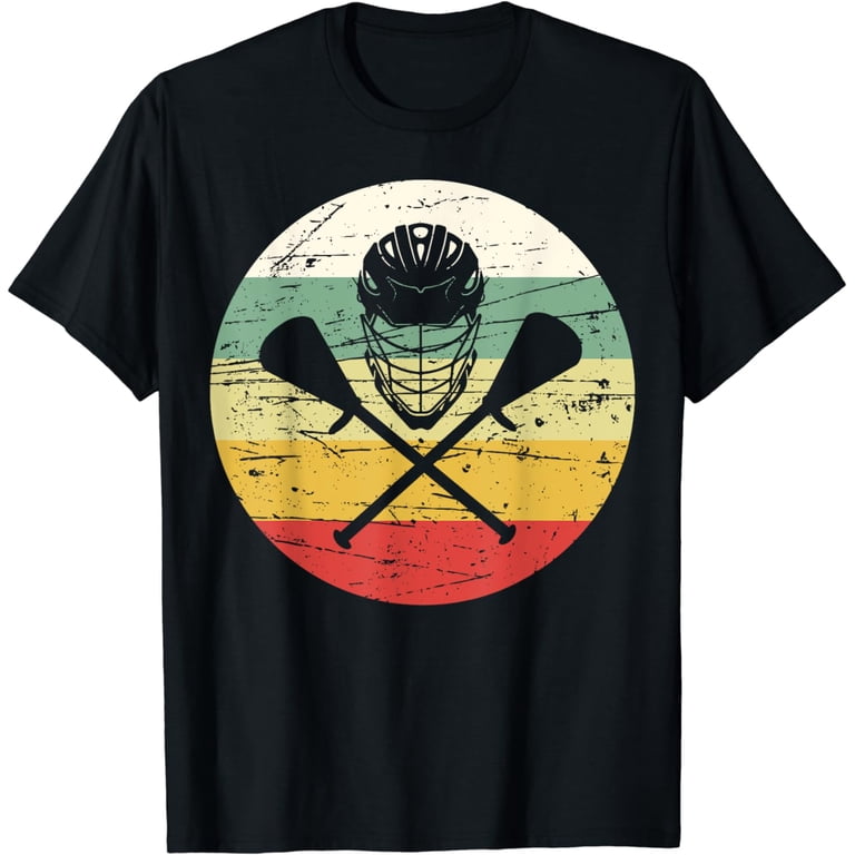 Vintage Lacrosse Funny Lacrosse For Boy Men College Lacrosse T