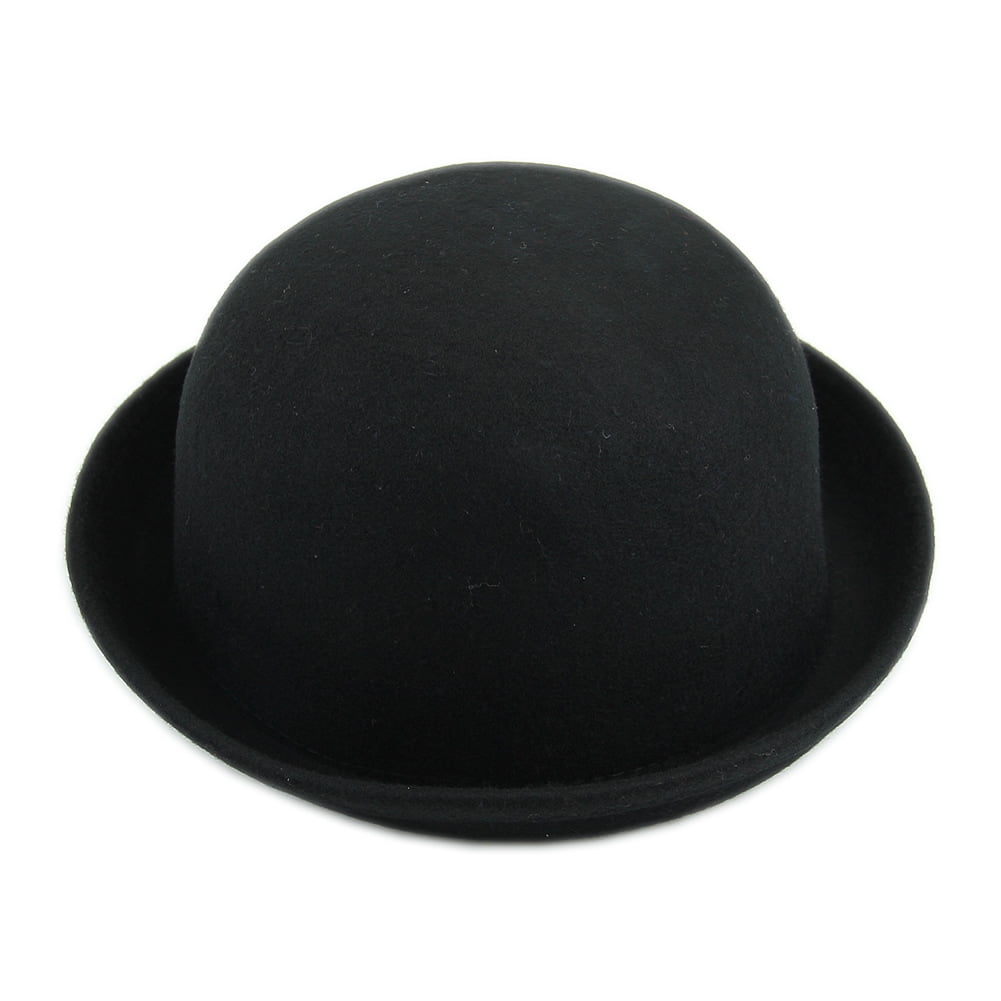 Vintage Ladies Women Men Unisex Vintage Wool Bowler Derby Hat Cap ...