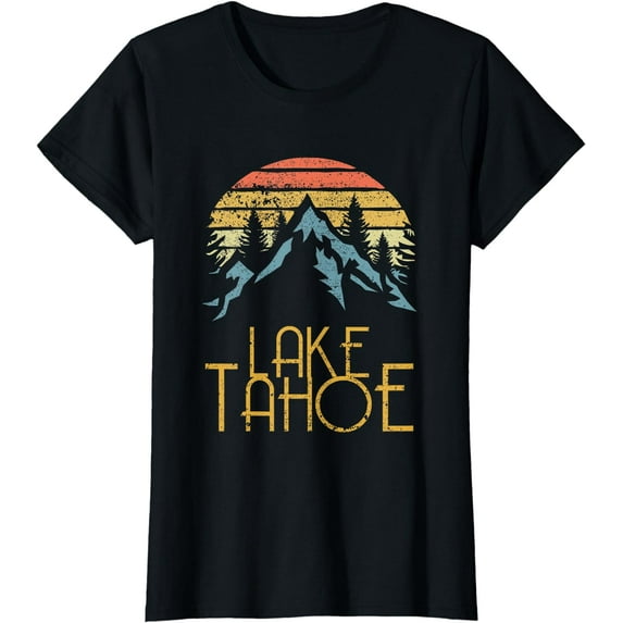 Vintage Lake Tahoe California Nevada Retro T Shirt