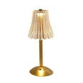 thumbnail image 1 of Vintage Lamp,16 Colors Flower Mini Lamp Small Battery Operated Lamp Cordless Lamp USB Charge 12'' Tall LED Portable Outdoor Indoor Table Lamp for Home,Table,Dining Room, Gold Rechargeable, 1 of 7