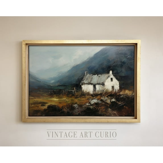 Vintage Landscape Art, Wall Decor For Antique Style, Moody, Vintage Home Decor #3239, 16x24 UNFRAMED