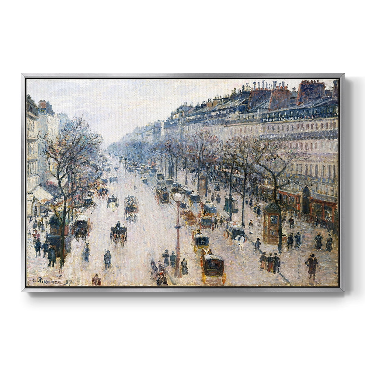 Vintage Landscape-CCC By Wexford Home Framed in Silver Wood Gallery Wrapped Canvas 27 in. x 41 in.