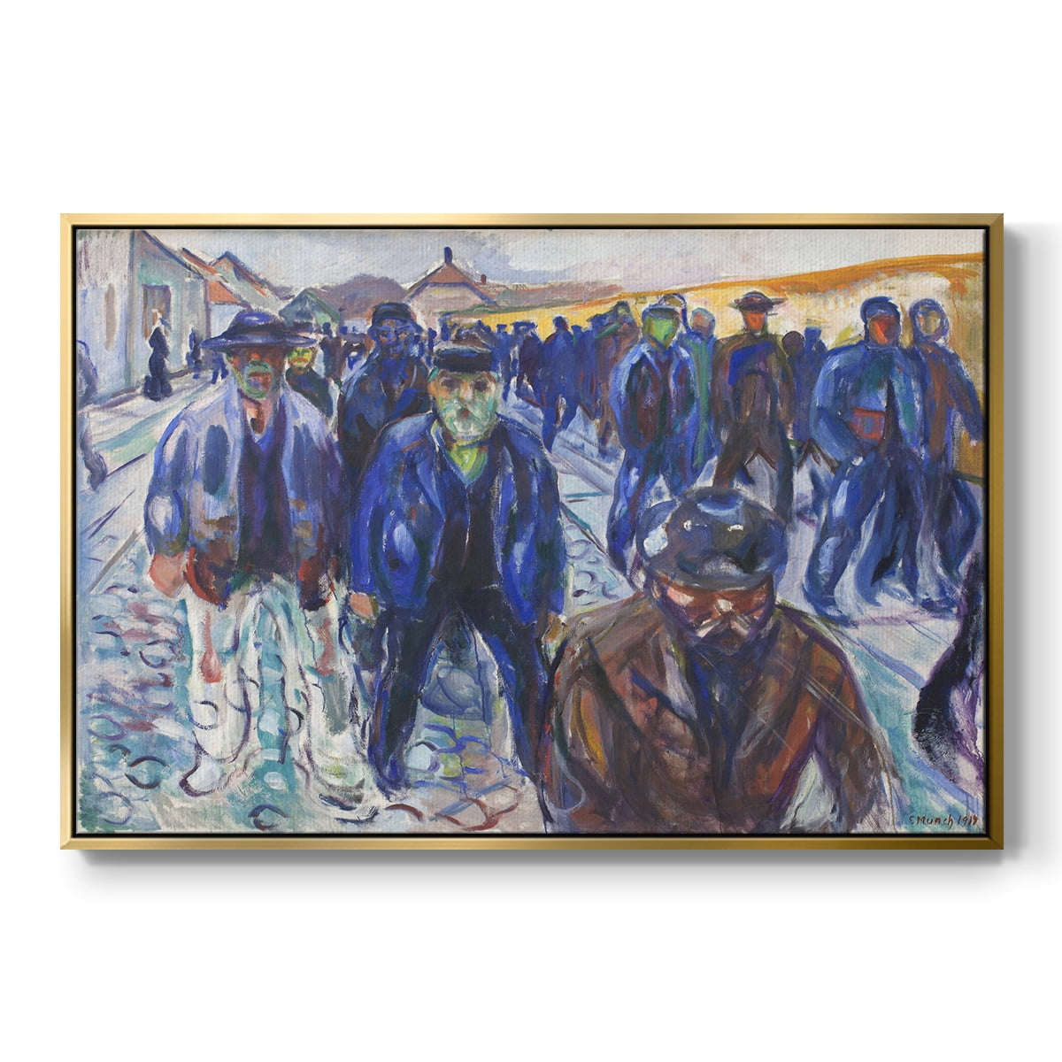 Vintage Landscape-CCCIII By Wexford Home Framed in Gold Wood Gallery Wrapped Canvas 25 in. x 37 in.