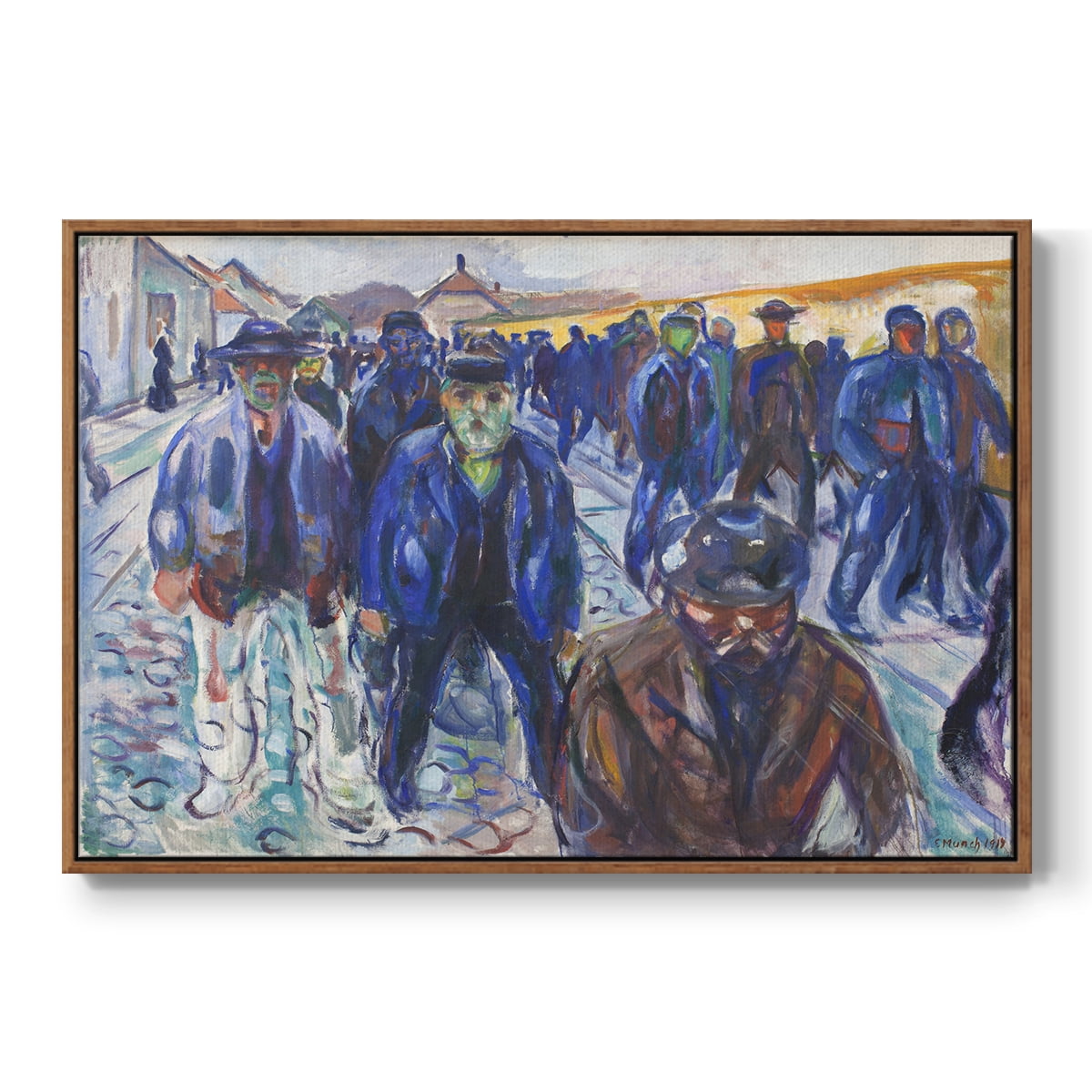Vintage Landscape-CCCIII By Wexford Home Framed in Walnut Wood Gallery Wrapped Canvas 27 in. x 41 in.