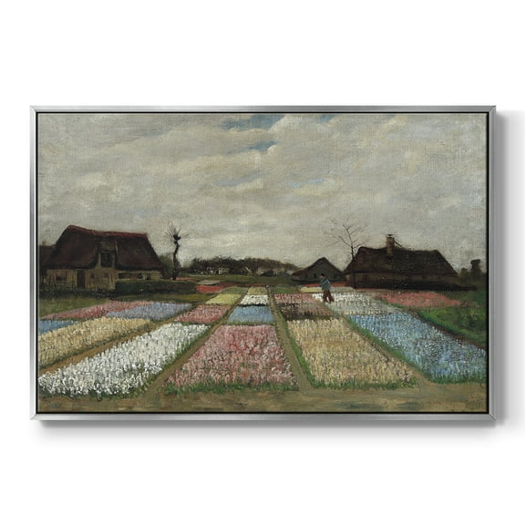Vintage Landscape-CCCLXIII By Wexford Home Framed in Silver Wood Gallery Wrapped Canvas 25 in. x 37 in.