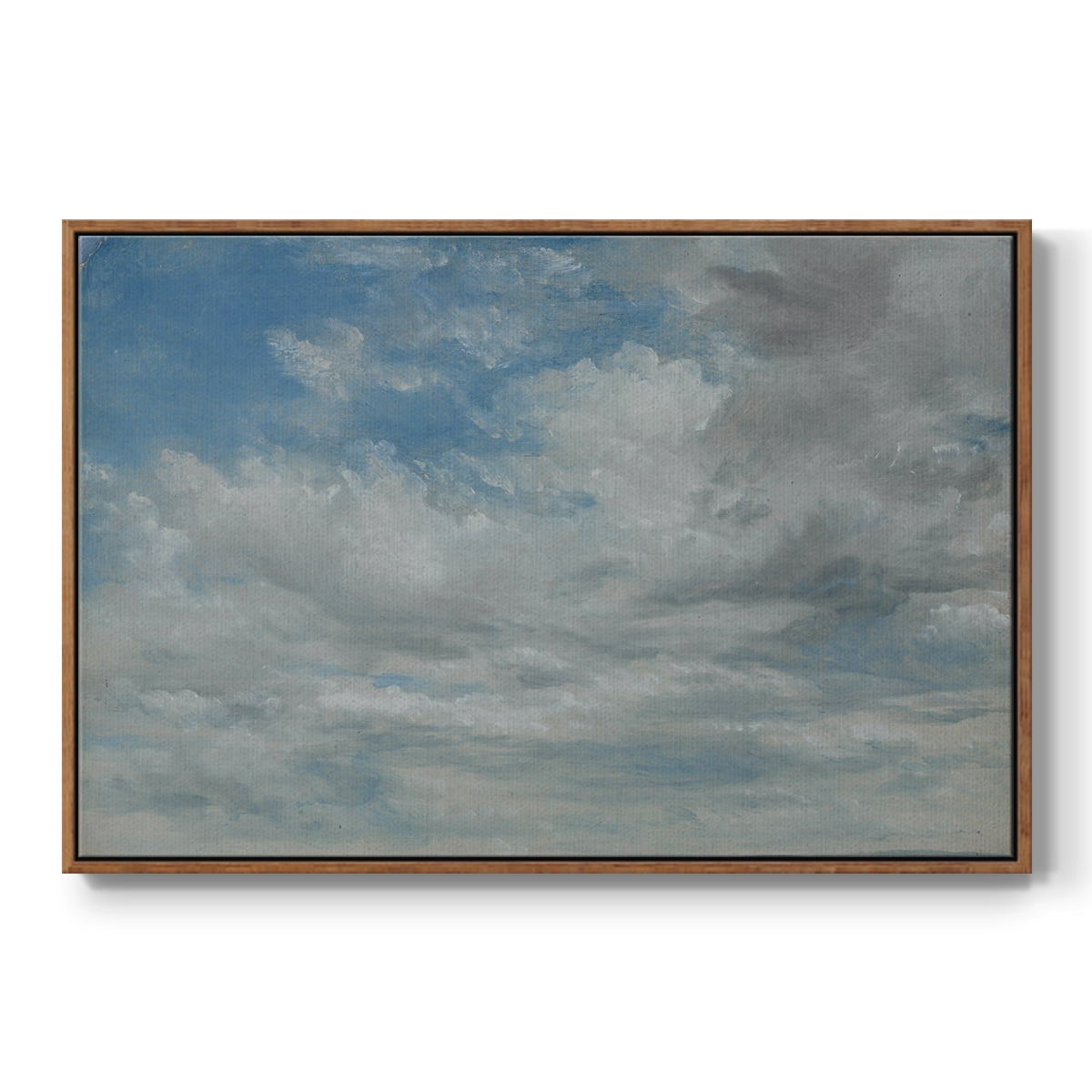 Vintage Landscape-CCCLXIX By Wexford Home Framed in Walnut Wood Gallery Wrapped Canvas 25 in. x 37 in.