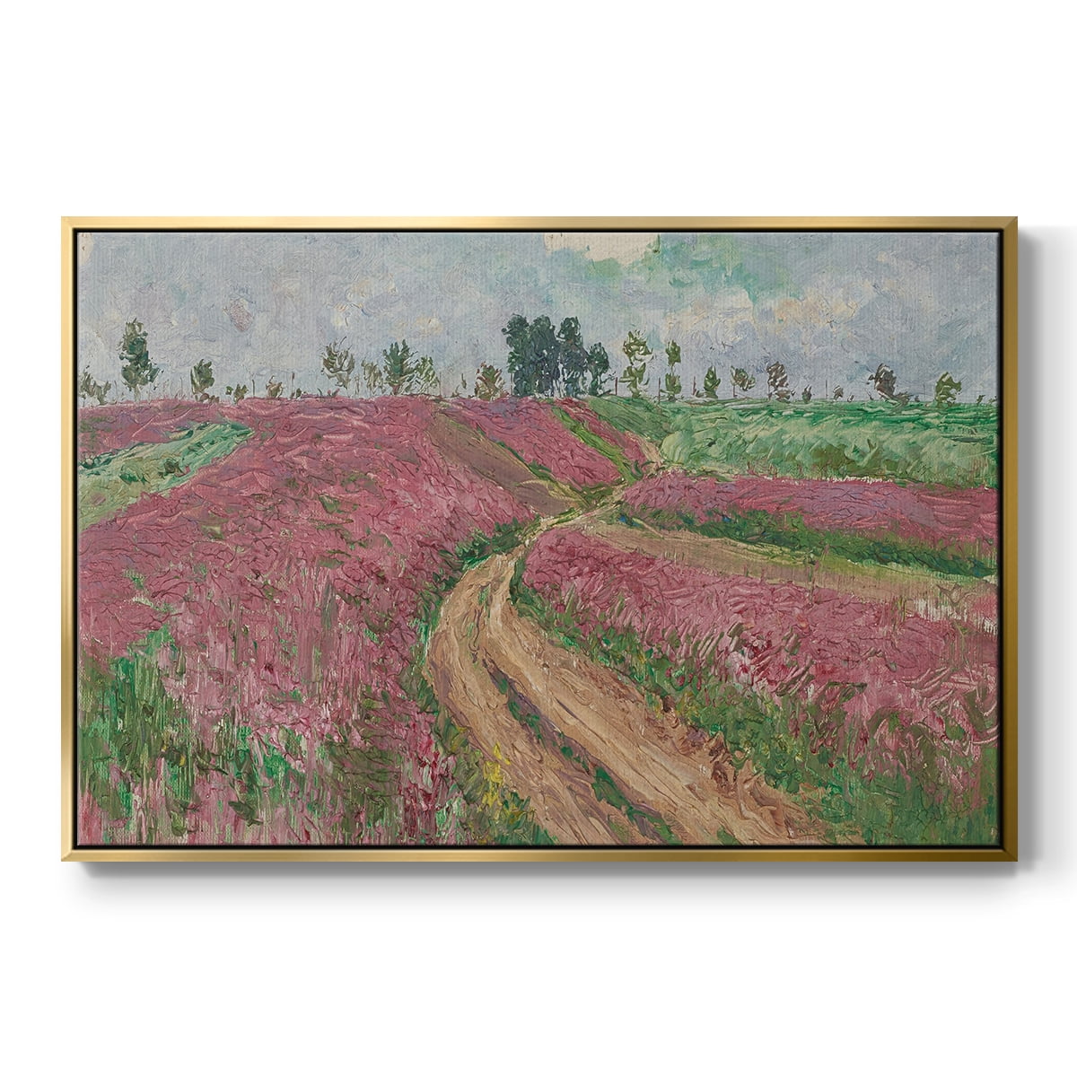 Vintage Landscape-CCCLXV By Wexford Home Framed in Gold Wood Gallery Wrapped Canvas 27 in. x 41 in.