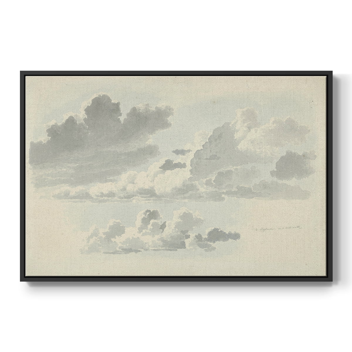 Vintage Landscape-CCCLXVIII By Wexford Home Framed in Black Wood Gallery Wrapped Canvas 25 in. x 37 in.