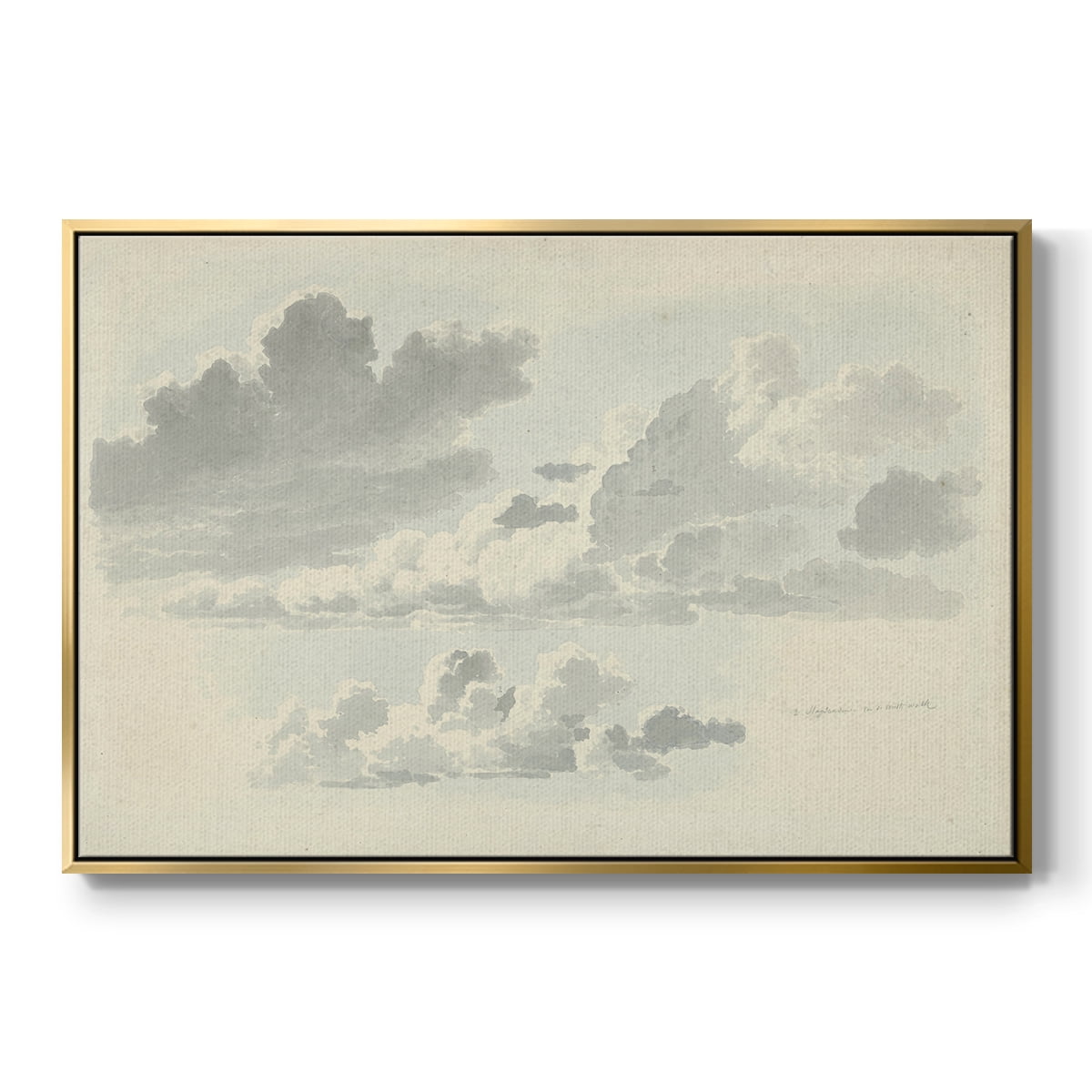 Vintage Landscape-CCCLXVIII By Wexford Home Framed in Gold Wood Gallery Wrapped Canvas 25 in. x 37 in.