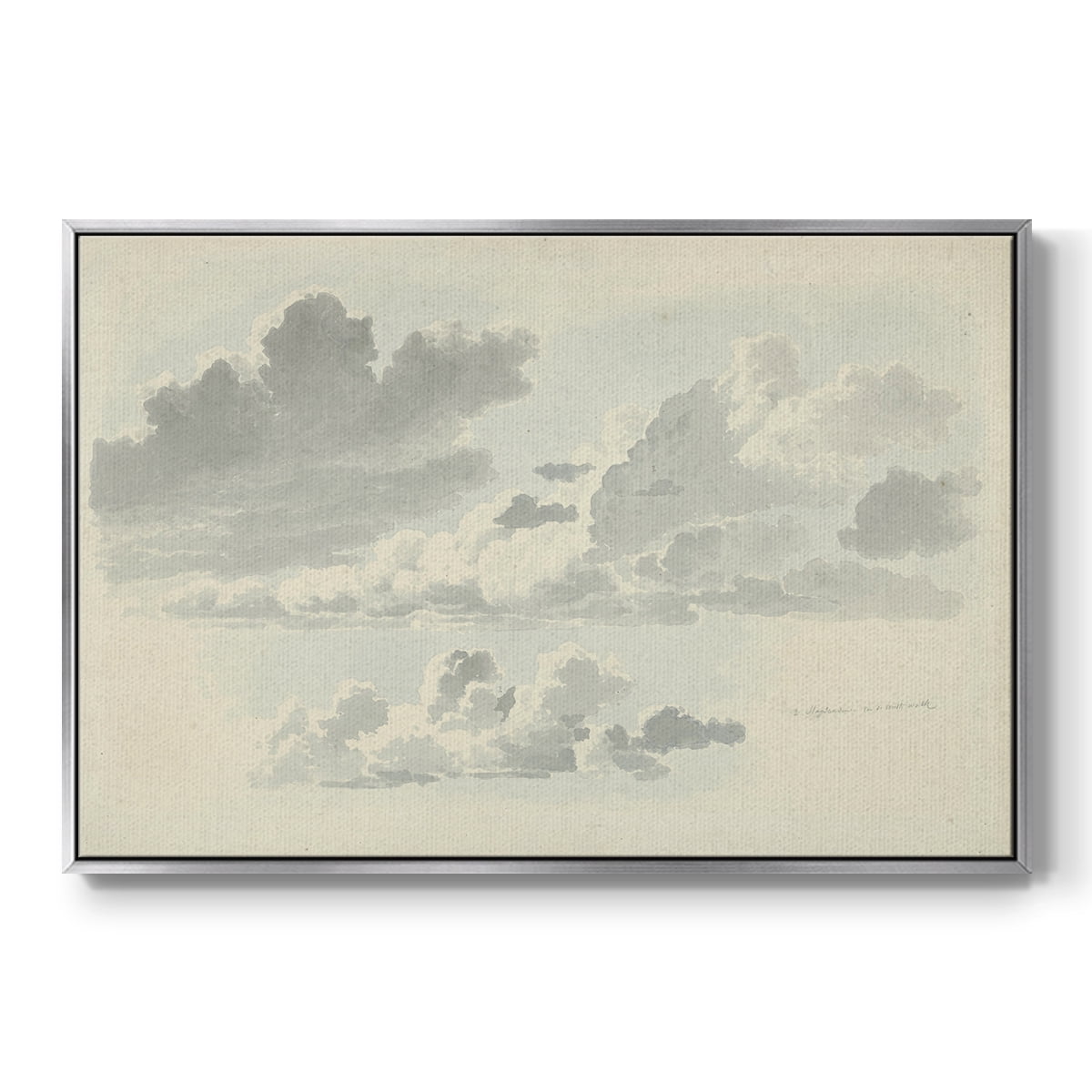 Vintage Landscape-CCCLXVIII By Wexford Home Framed in Silver Wood Gallery Wrapped Canvas 27 in. x 41 in.