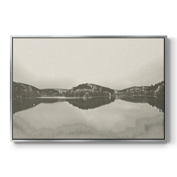 Vintage Landscape-CCCLXXIV By Wexford Home Framed in Silver Wood Gallery Wrapped Canvas 17 in. x 25 in.