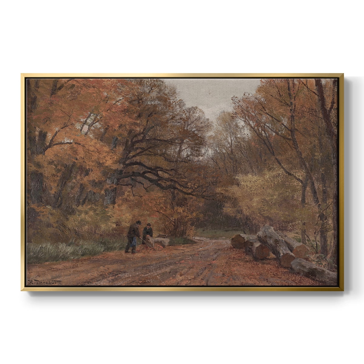 Vintage Landscape-CCCX By Wexford Home Framed in Gold Wood Gallery Wrapped Canvas 17 in. x 25 in.