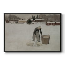 Vintage Landscape-CCCXCIX By Wexford Home Framed in Black Wood Gallery Wrapped Canvas 17 in. x 25 in.