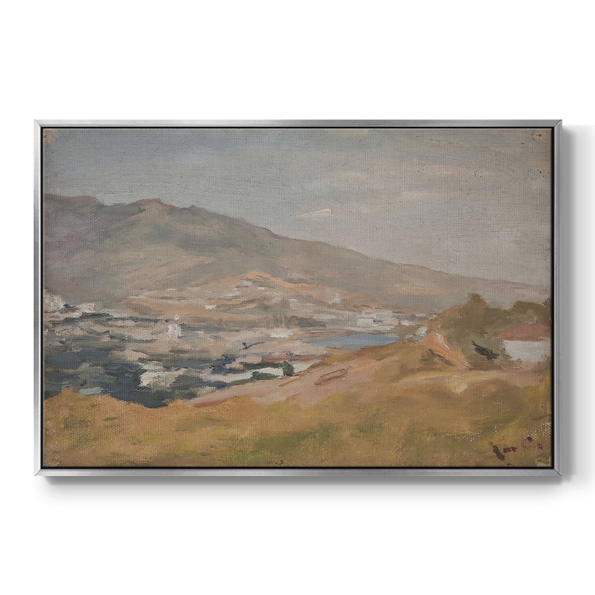 Vintage Landscape-CCCXCVII By Wexford Home Framed in Silver Wood Gallery Wrapped Canvas 17 in. x 25 in.