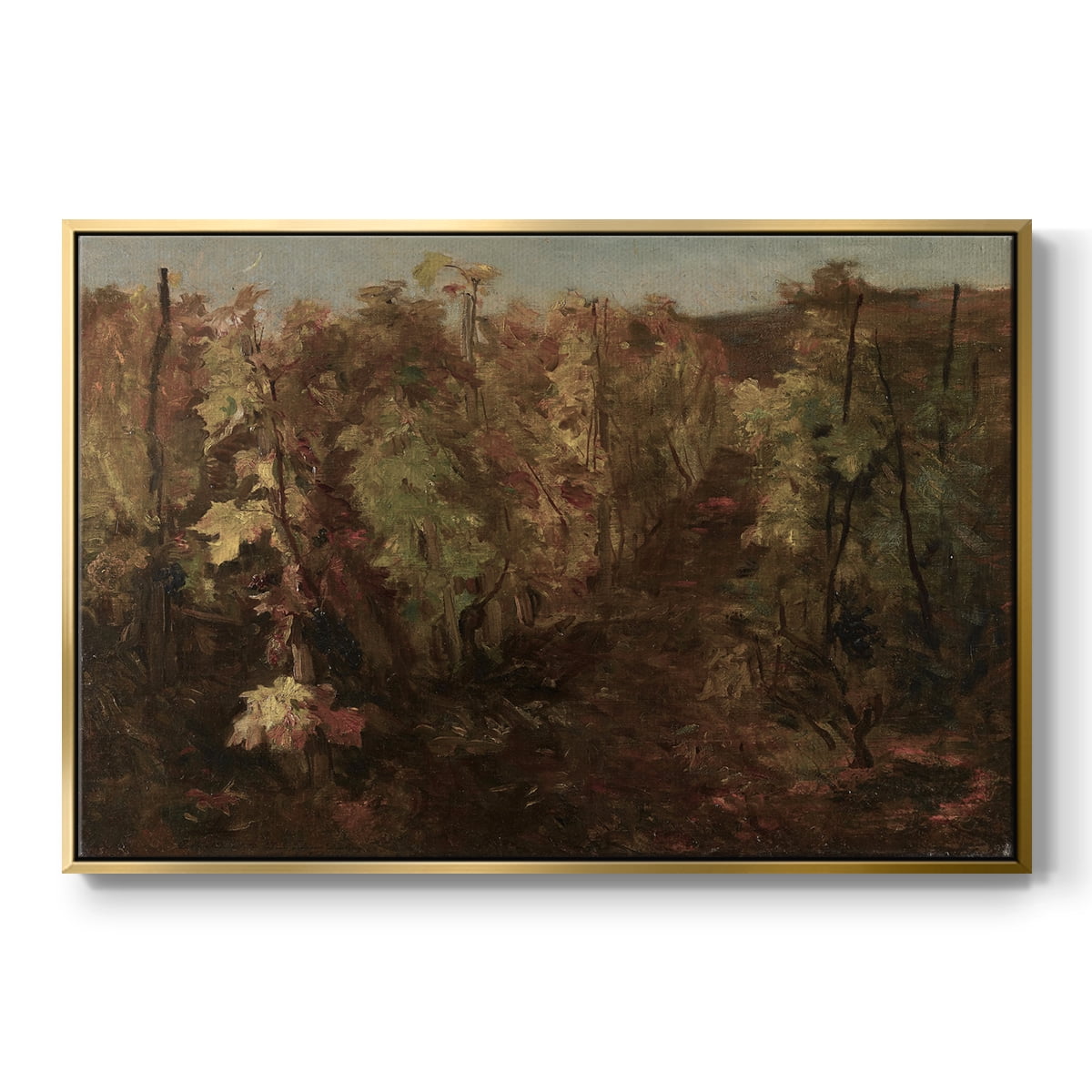 Vintage Landscape-CCCXIX By Wexford Home Framed in Gold Wood Gallery Wrapped Canvas 25 in. x 37 in.