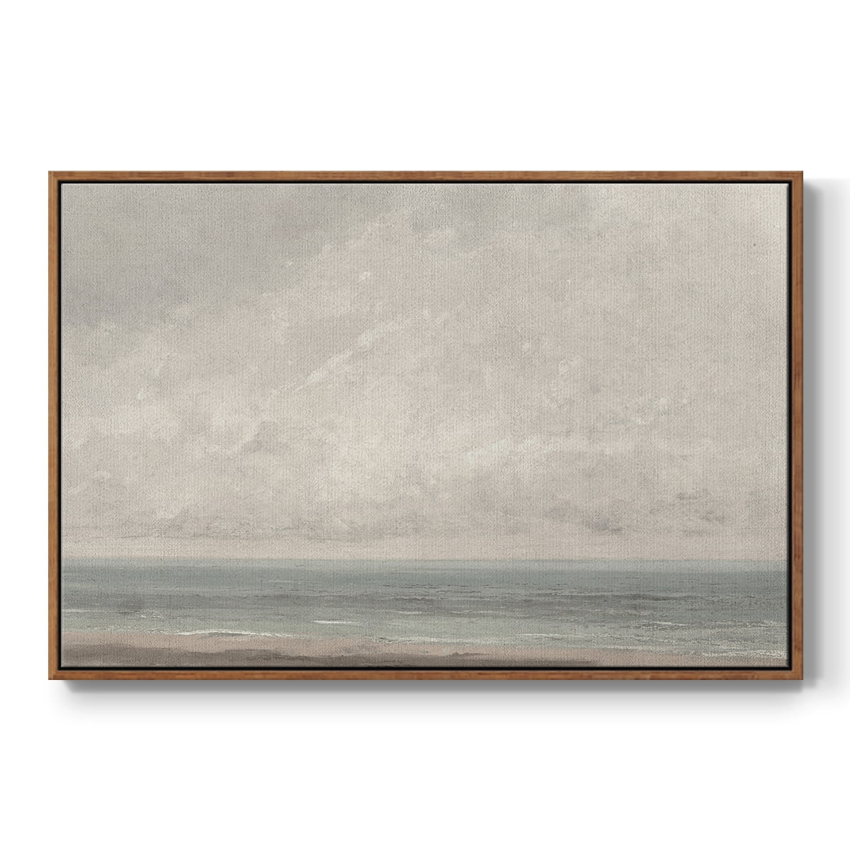 Vintage Landscape-CCCXLIII By Wexford Home Framed in Walnut Wood Gallery Wrapped Canvas 17 in. x 25 in.