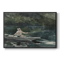 Vintage Landscape-CCCXLIX By Wexford Home Framed in Black Wood Gallery Wrapped Canvas 17 in. x 25 in.