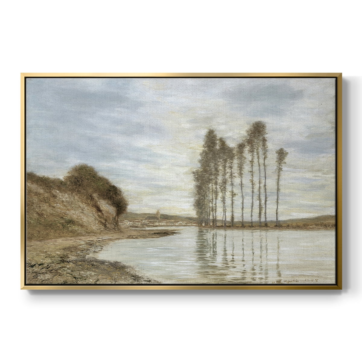 Vintage Landscape-CCCXLV By Wexford Home Framed in Gold Wood Gallery Wrapped Canvas 27 in. x 41 in.