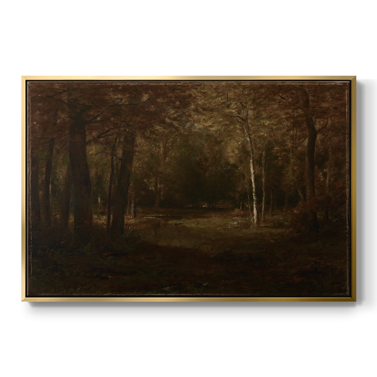 Vintage Landscape-CCCXVII By Wexford Home Framed in Gold Wood Gallery Wrapped Canvas 17 in. x 25 in.