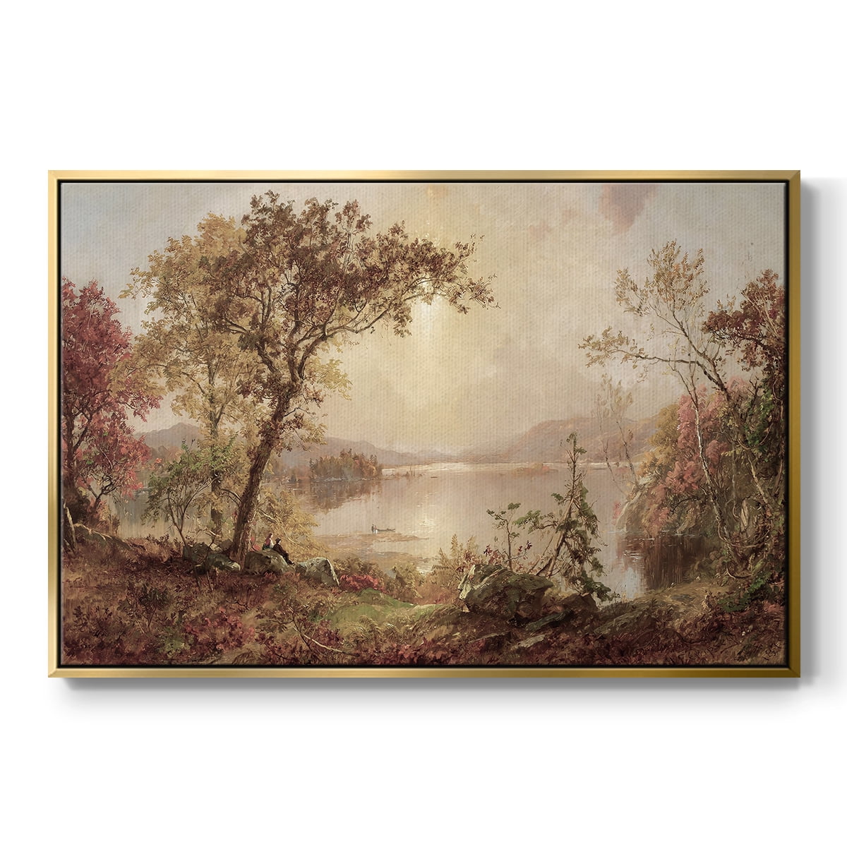 Vintage Landscape-CCCXXIX By Wexford Home Framed in Gold Wood Gallery Wrapped Canvas 17 in. x 25 in.