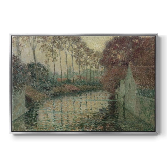 Vintage Landscape-CCCXXV By Wexford Home Framed in Silver Wood Gallery Wrapped Canvas 17 in. x 25 in.