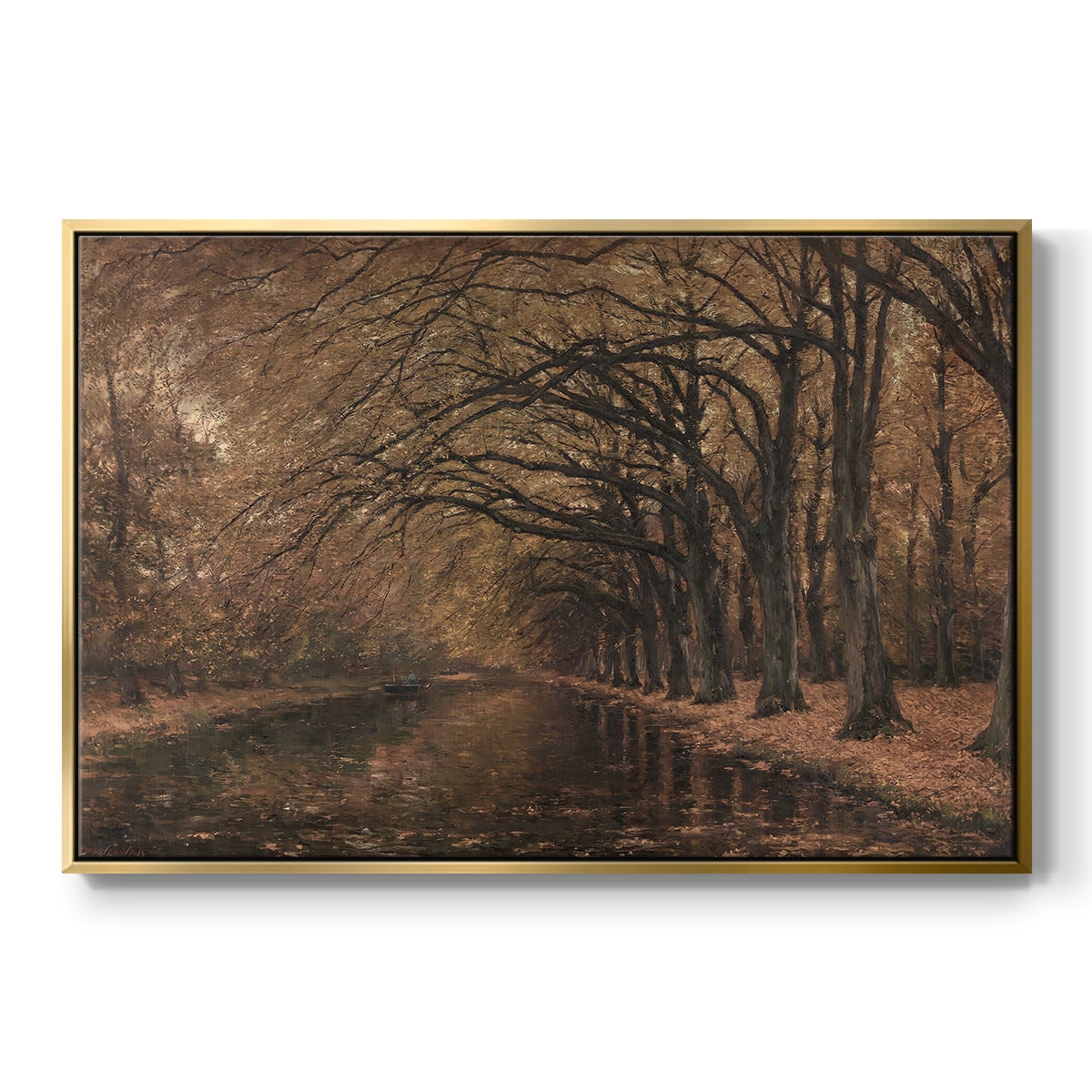 Vintage Landscape-CCCXXXII By Wexford Home Framed in Gold Wood Gallery Wrapped Canvas 17 in. x 25 in.