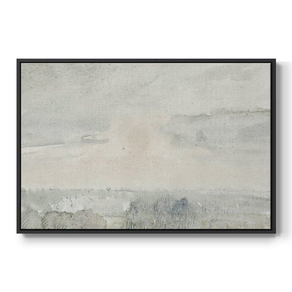 Vintage Landscape-CCCXXXIX By Wexford Home Framed in Black Wood Gallery Wrapped Canvas 17 in. x 25 in.
