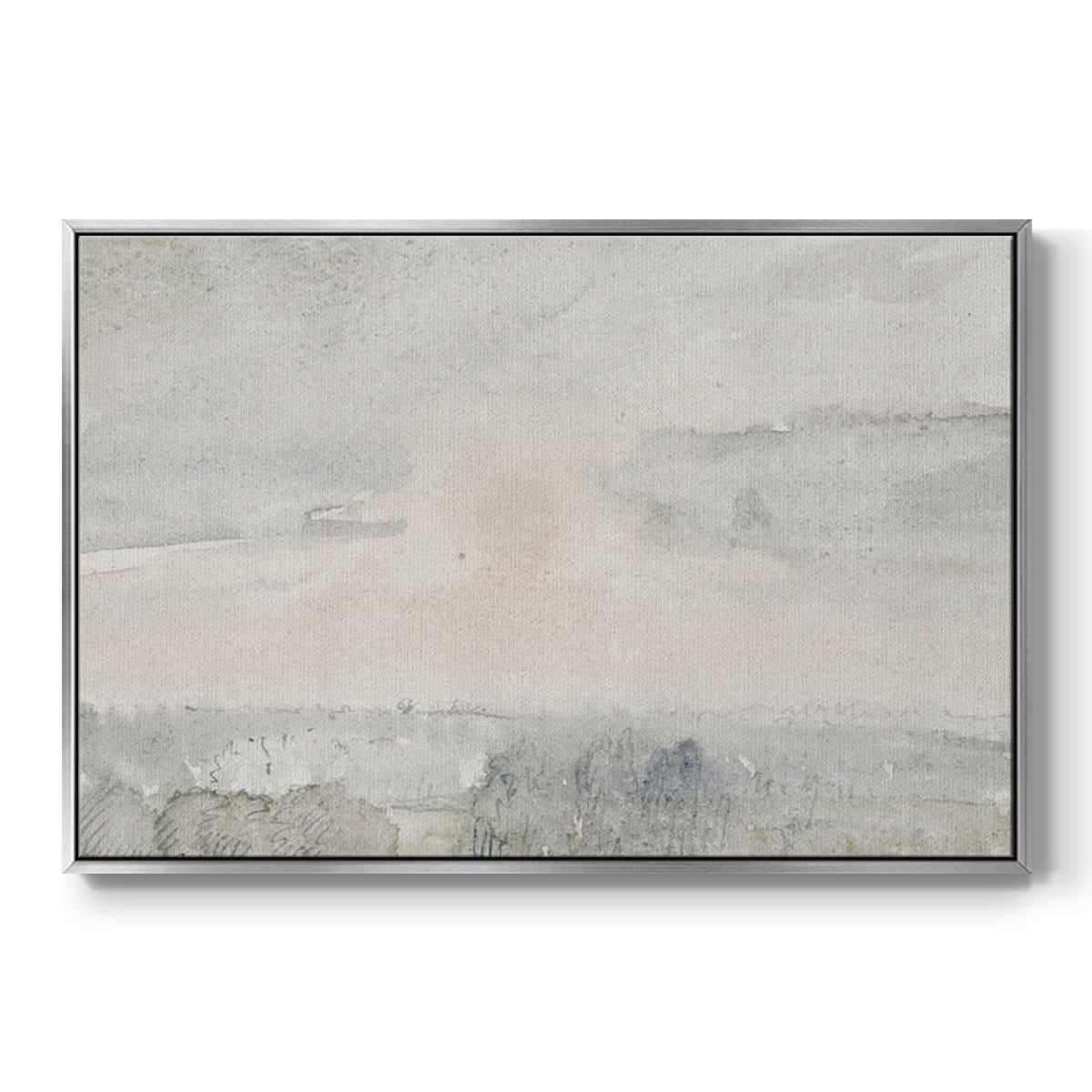 Vintage Landscape-CCCXXXIX By Wexford Home Framed in Silver Wood Gallery Wrapped Canvas 17 in. x 25 in.