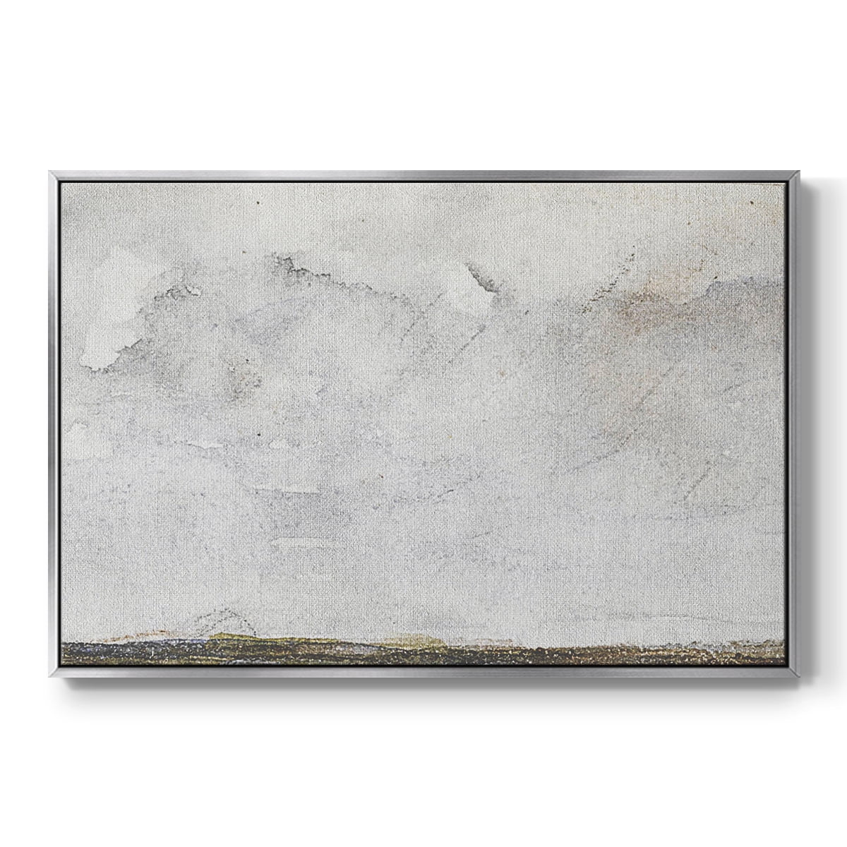 Vintage Landscape-CCCXXXVI By Wexford Home Framed in Silver Wood Gallery Wrapped Canvas 27 in. x 41 in.
