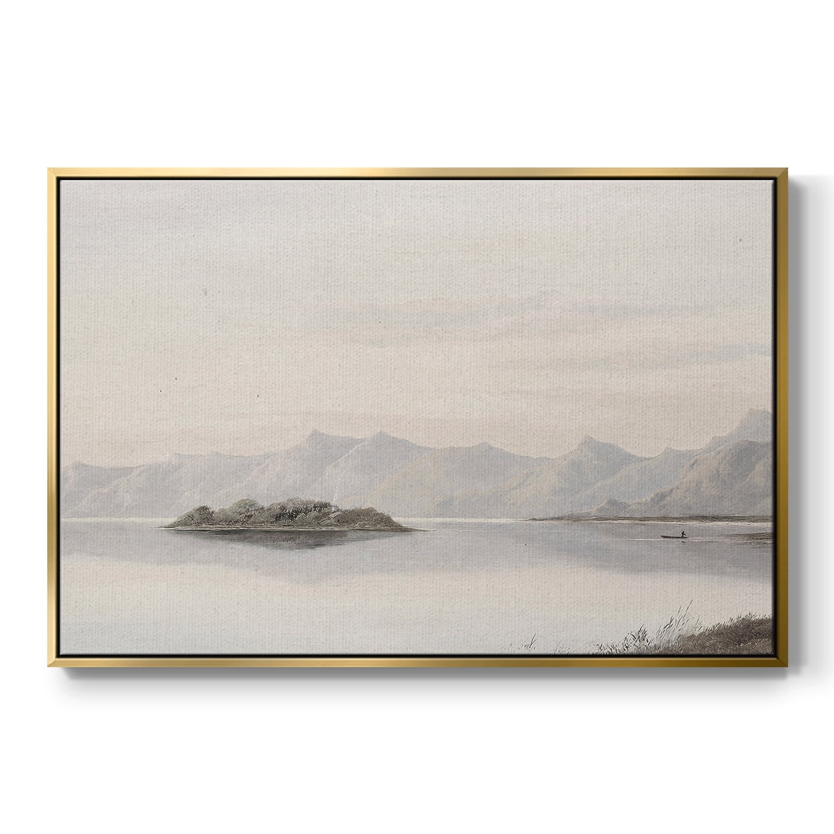 Vintage Landscape-CCCXXXVII By Wexford Home Framed in Gold Wood Gallery Wrapped Canvas 17 in. x 25 in.