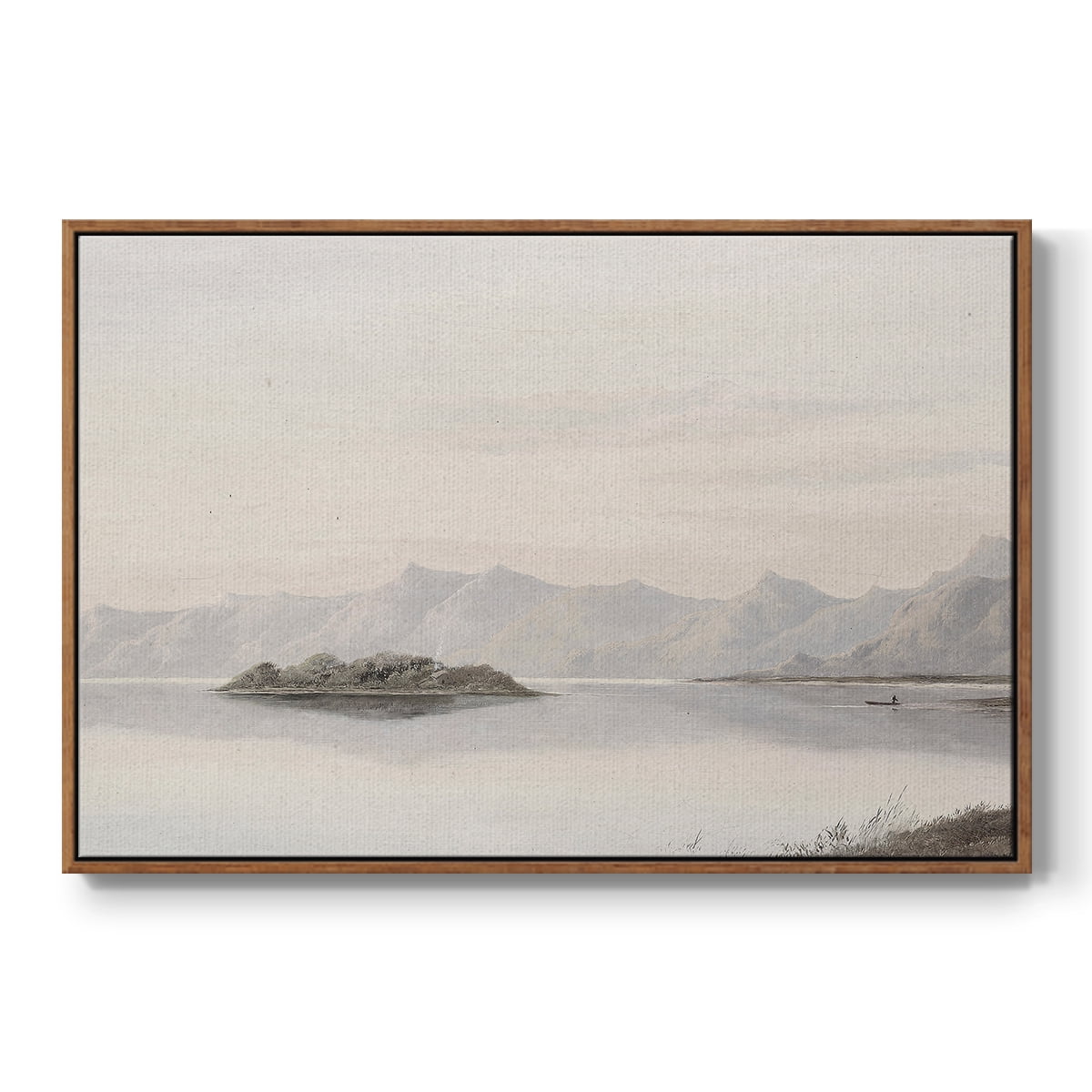 Vintage Landscape-CCCXXXVII By Wexford Home Framed in Walnut Wood Gallery Wrapped Canvas 17 in. x 25 in.