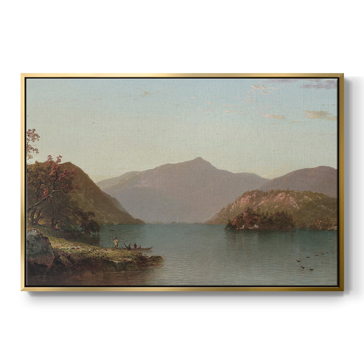 Vintage Landscape-CCCXXXVIII By Wexford Home Framed in Gold Wood Gallery Wrapped Canvas 17 in. x 25 in.