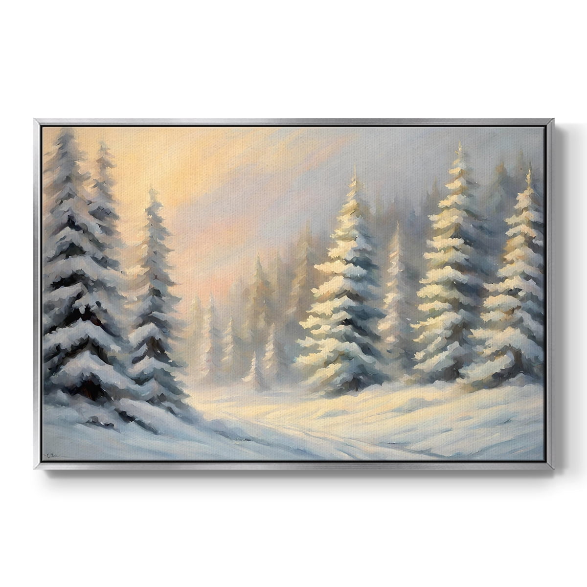 Vintage Landscape-CCII By Wexford Home Framed in Silver Wood Gallery Wrapped Canvas 17 in. x 25 in.
