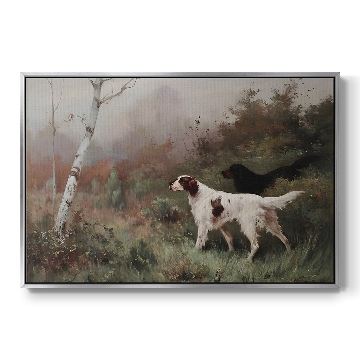 Vintage Landscape-CCLIX By Wexford Home Framed in Silver Wood Gallery Wrapped Canvas 17 in. x 25 in.