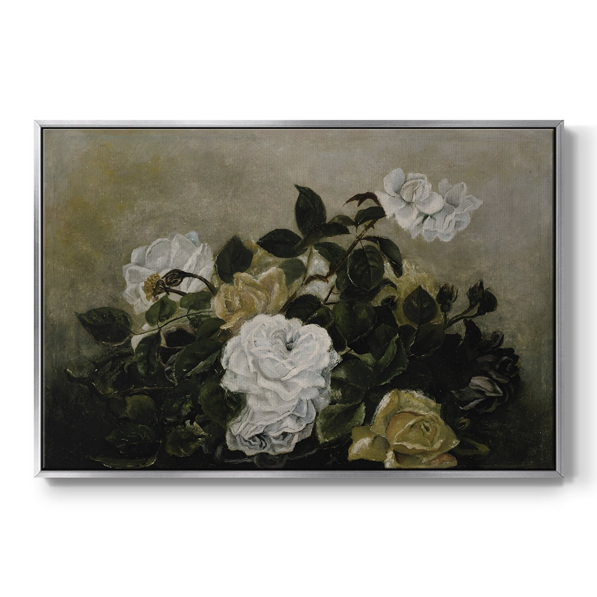 Vintage Landscape-CCLVII By Wexford Home Framed in Silver Wood Gallery Wrapped Canvas 17 in. x 25 in.