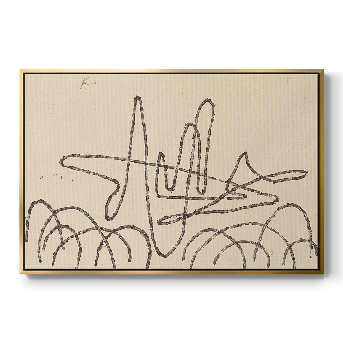 Vintage Landscape-CCLXVI By Wexford Home Framed in Gold Wood Gallery Wrapped Canvas 17 in. x 25 in.