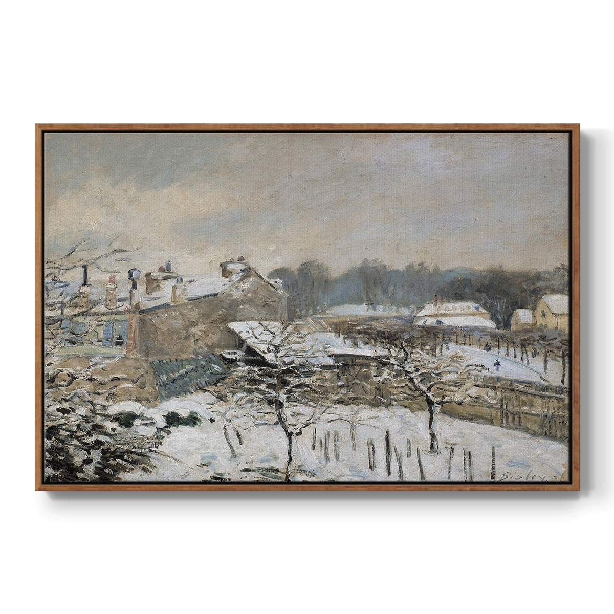 Vintage Landscape-CCLXXIX By Wexford Home Framed in Walnut Wood Gallery Wrapped Canvas 17 in. x 25 in.