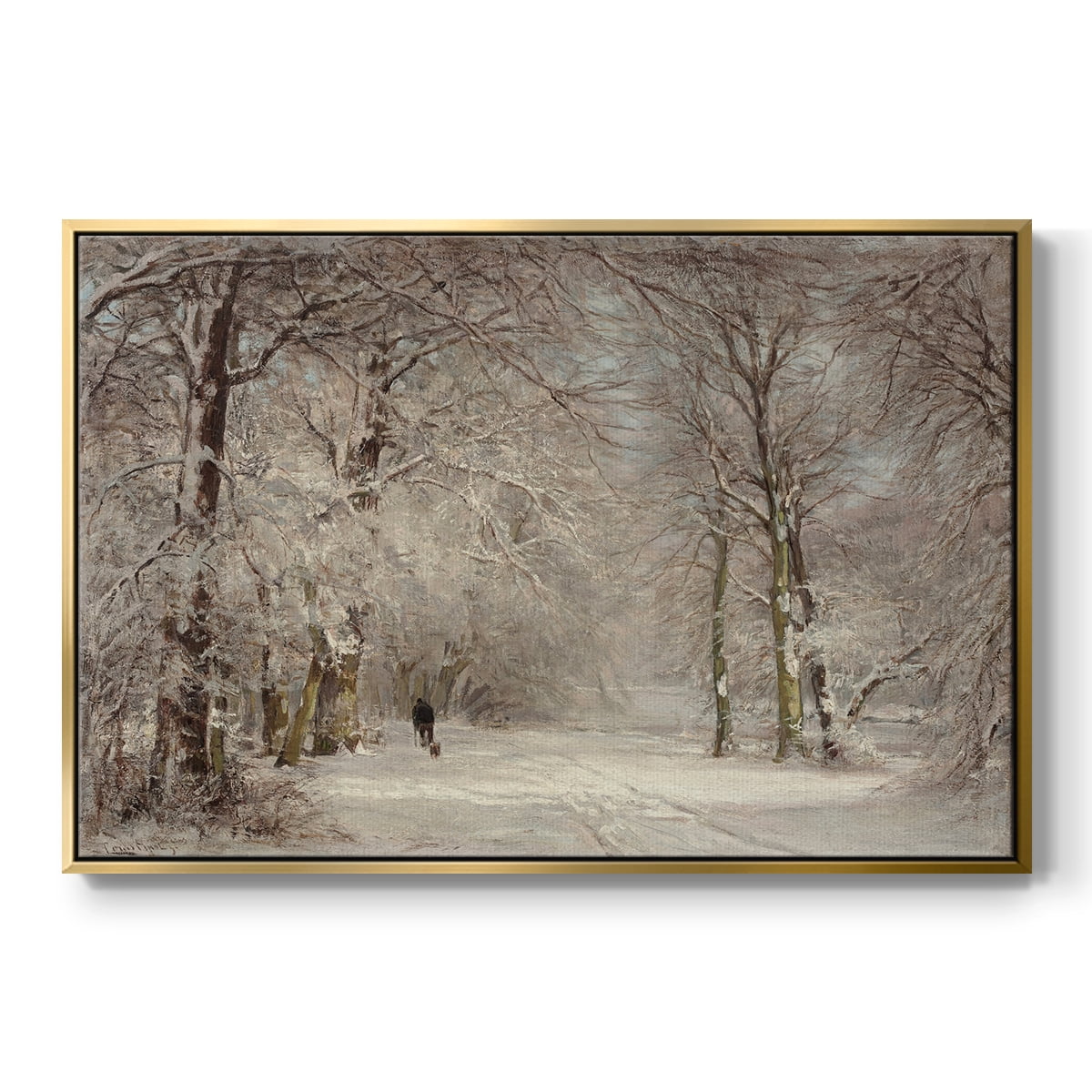 Vintage Landscape-CCLXXX By Wexford Home Framed in Gold Wood Gallery Wrapped Canvas 25 in. x 37 in.