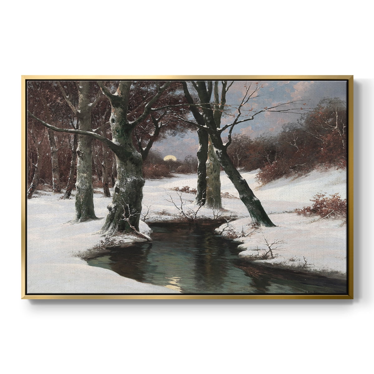 Vintage Landscape-CCLXXXV By Wexford Home Framed in Gold Wood Gallery Wrapped Canvas 17 in. x 25 in.