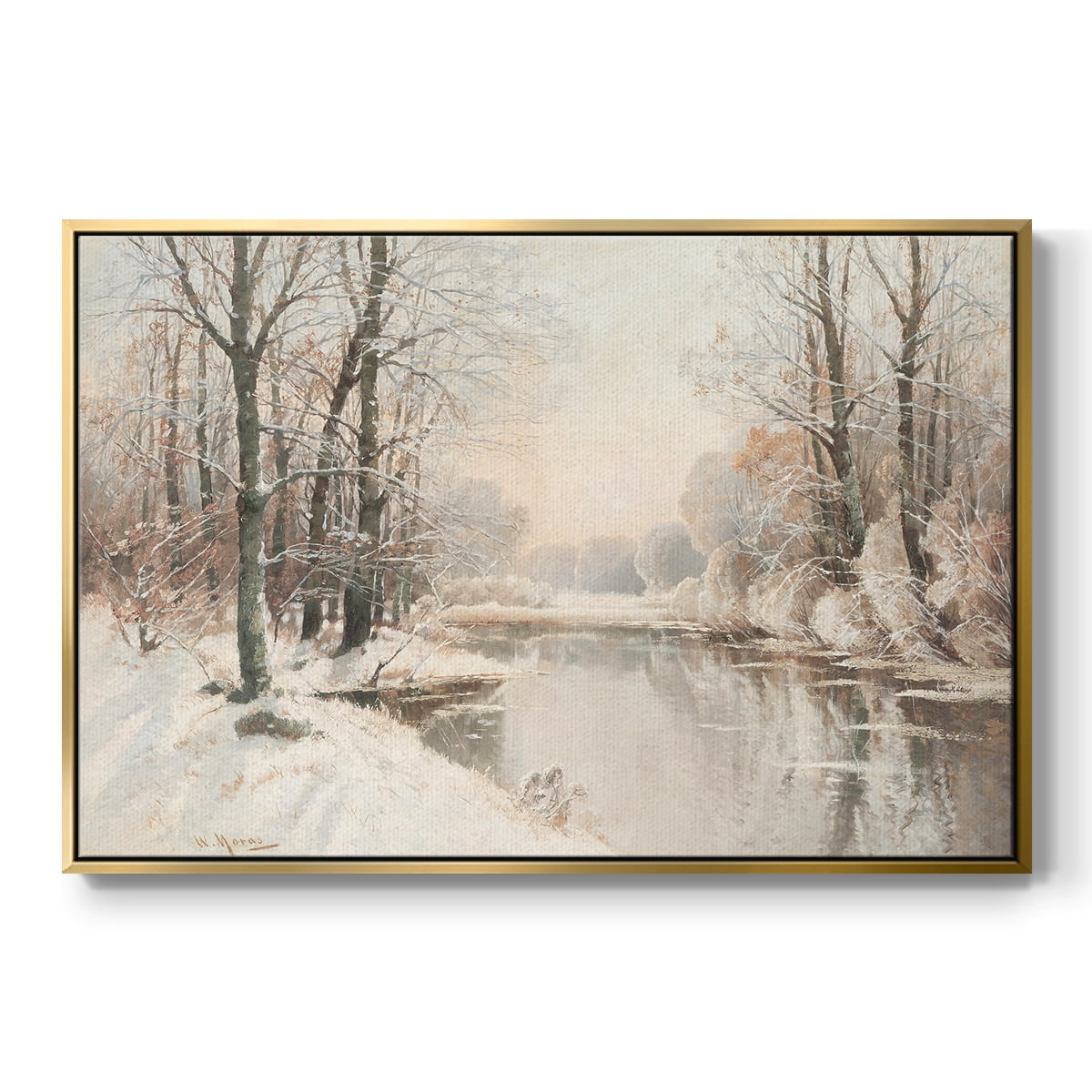 Vintage Landscape-CCLXXXVII By Wexford Home Framed in Gold Wood Gallery Wrapped Canvas 17 in. x 25 in.