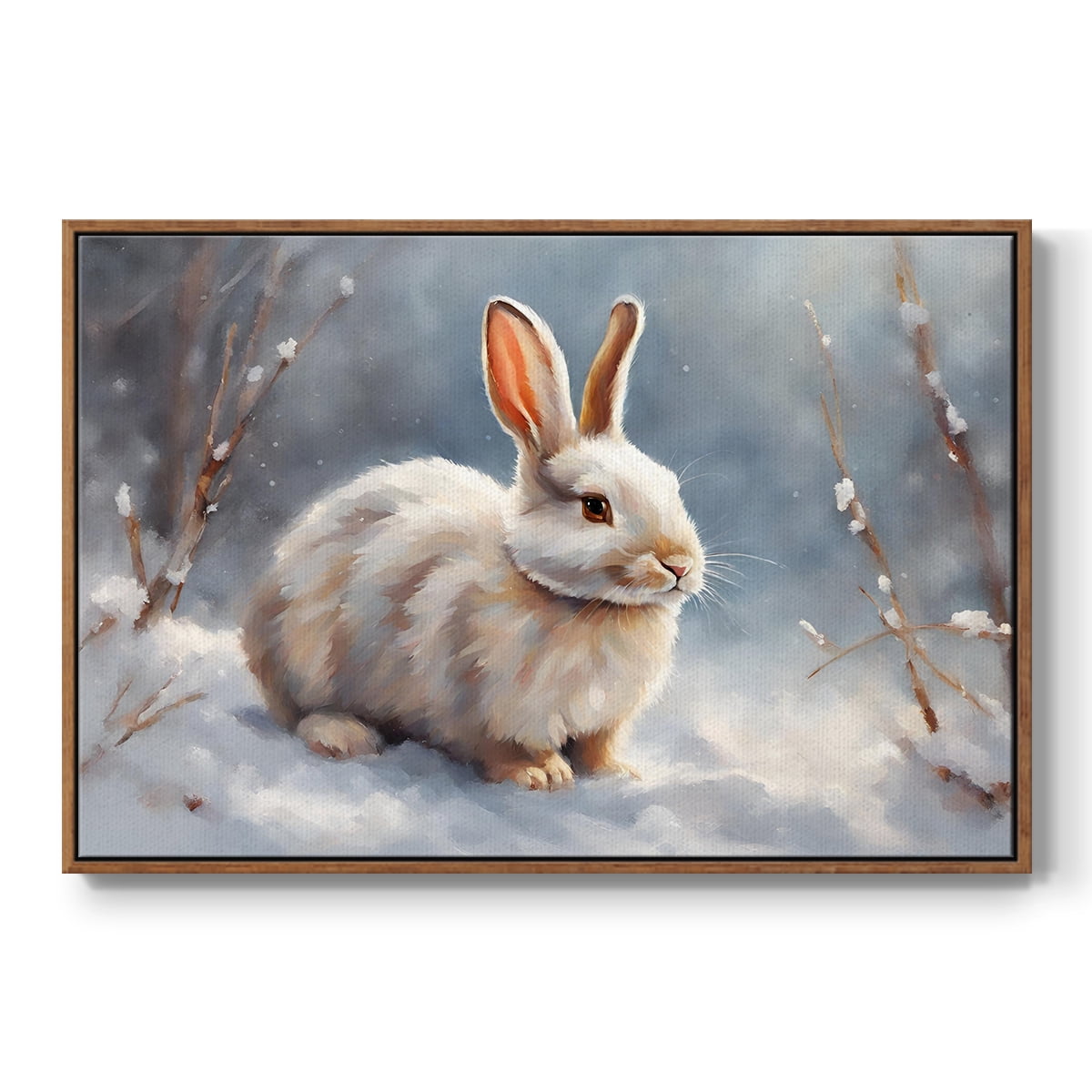 Vintage Landscape-CCVI By Wexford Home Framed in Walnut Wood Gallery Wrapped Canvas 25 in. x 37 in.