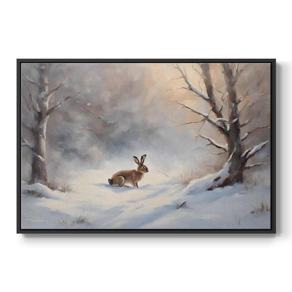 Vintage Landscape-CCVII By Wexford Home Framed in Black Wood Gallery Wrapped Canvas 17 in. x 25 in.