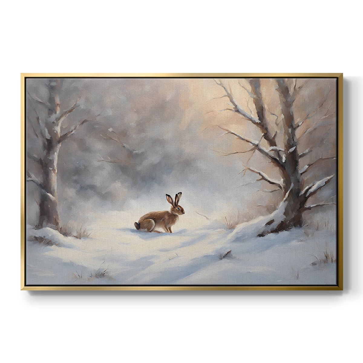 Vintage Landscape-CCVII By Wexford Home Framed in Gold Wood Gallery Wrapped Canvas 25 in. x 37 in.